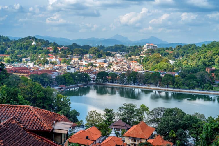 jolie vue de Kandy