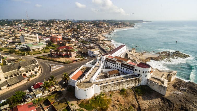 Cape Coast, ancien château d'esclaves au Ghana, Afrique de l'ouest