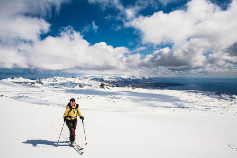 Faire du ski en Islande