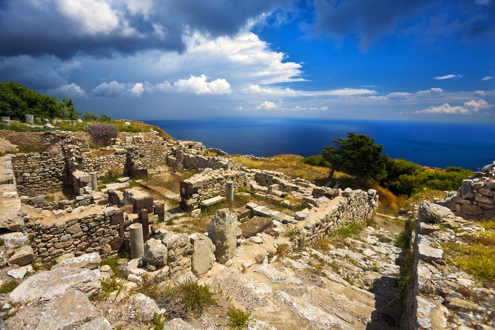 Site de Thera à Santorin