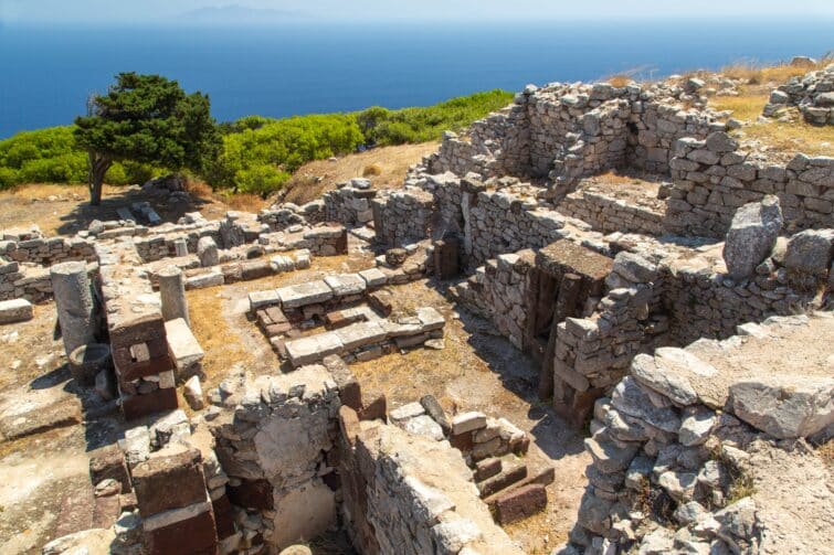 sites archeologiques cyclades ancienne thera