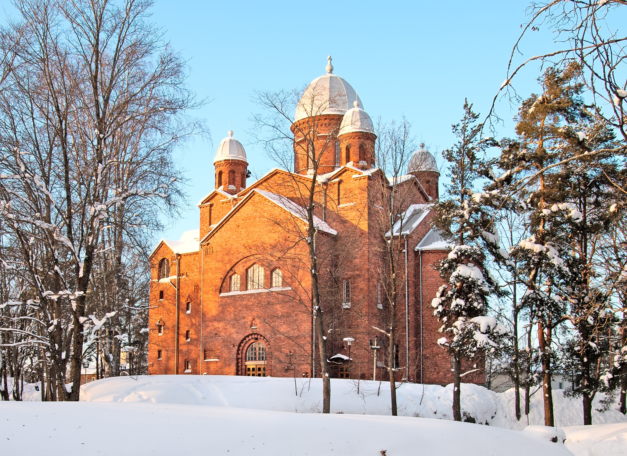 City lutheran church of Lappeenranta. Finland.