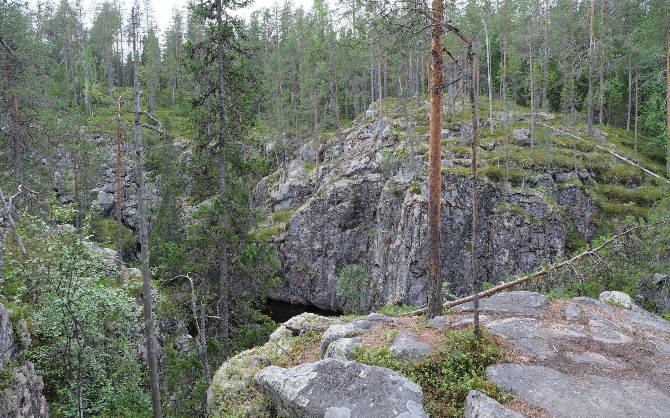 Paysage du parc national de Hiidenportti en Finlande