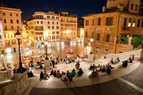 experience rome nuit Piazza di Spagna