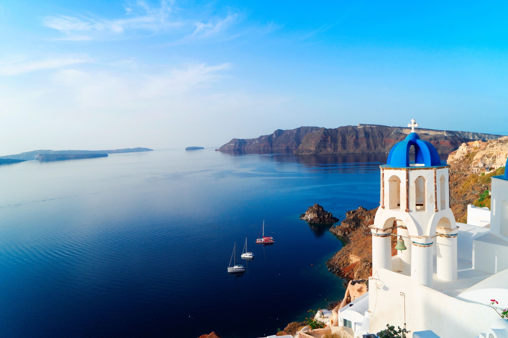 Expériences autour de la caldeira de Santorin