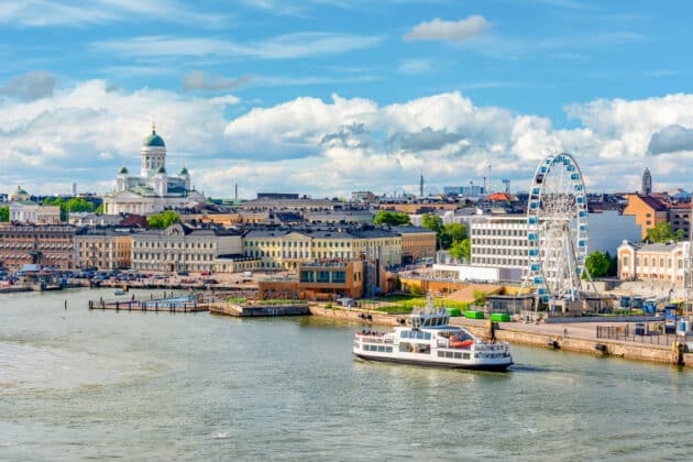 Paysage d'Helsinki, pour un itinéraire en Finlande