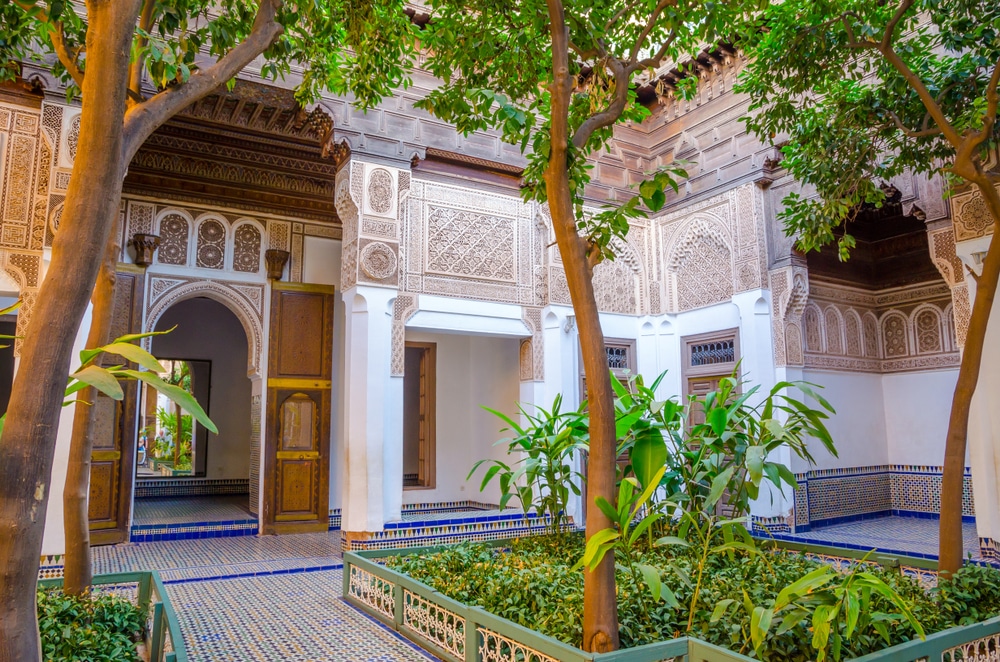 Jardin du Palais de Marrakech Bahia à Marrakech, Maroc.