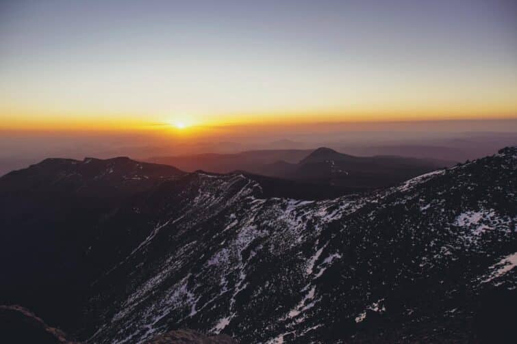 Mont Siroua au lever du soleil
