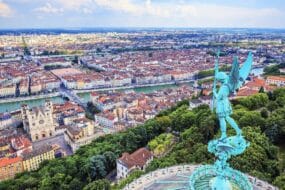 Vue aérienne sur Lyon : les meilleurs appart'hôtels à Lyon