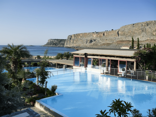 eco hotel piscine Rhodes