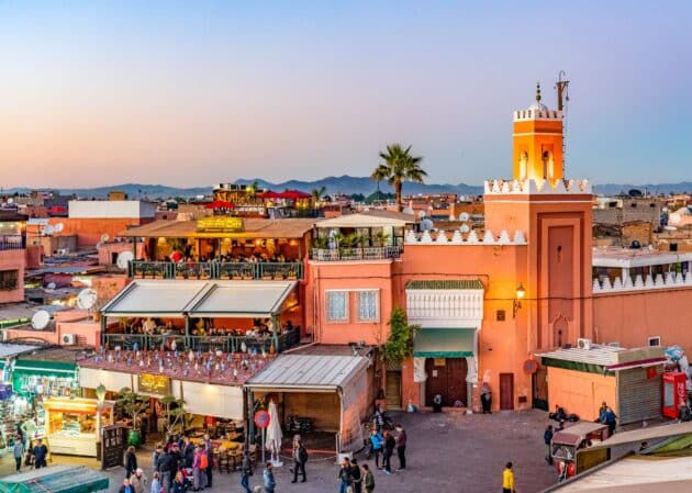 lieux emblematiques marrakech vue sur la ville