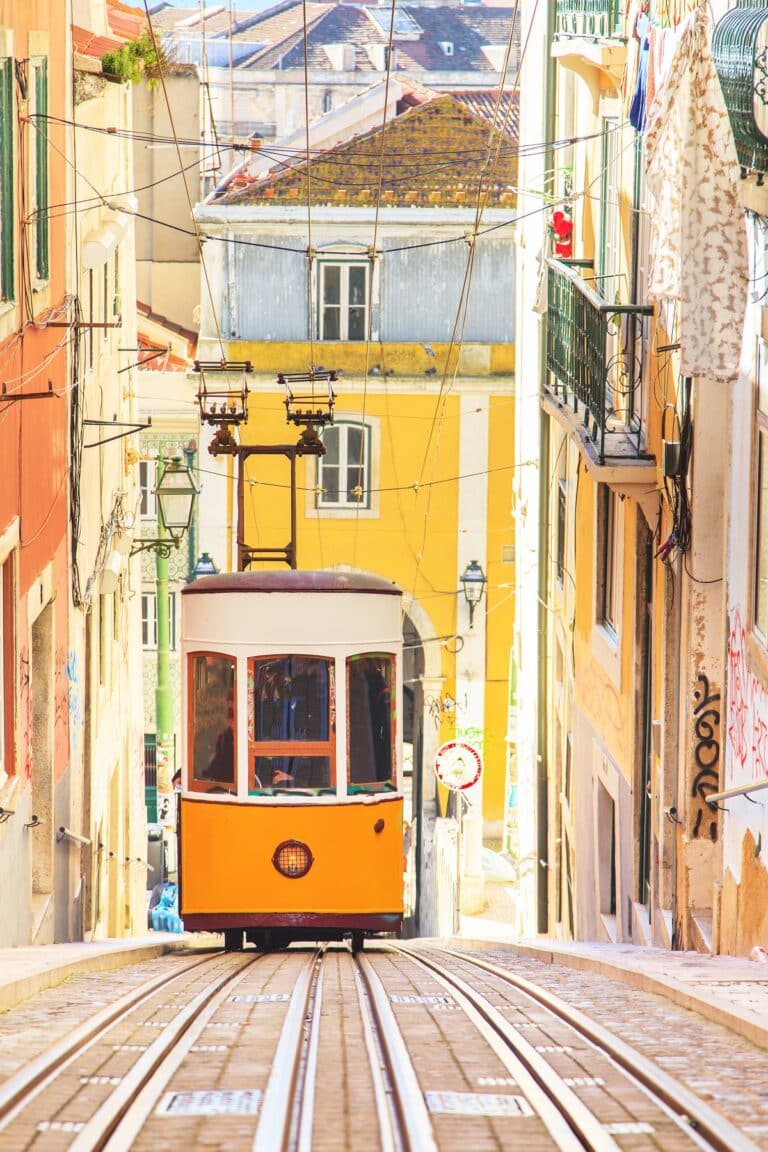 Vue panoramique sur le quartier historique de Lisbonne avec des bâtiments colorés et pittoresques