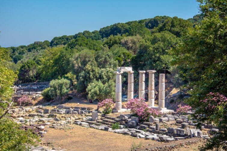 Temple des Grands Dieux sur l'île de Samothrace en Grèce