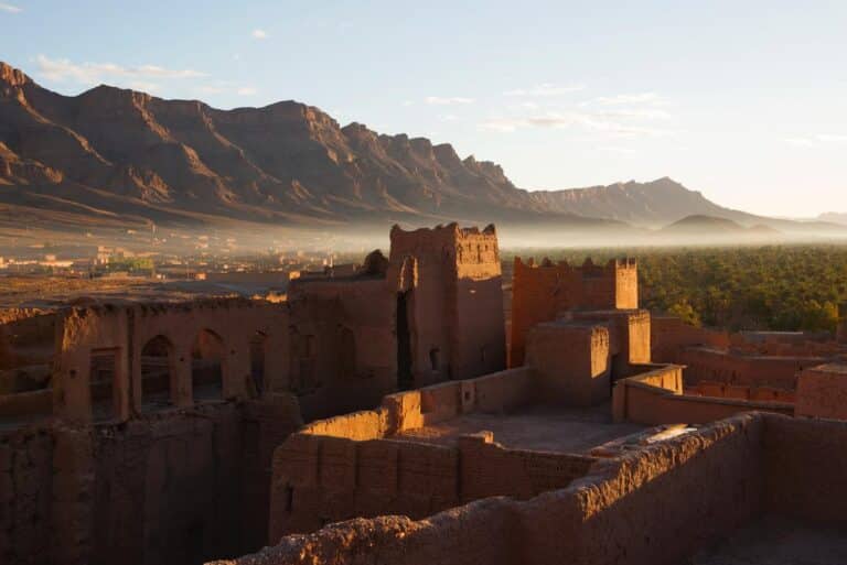 Photographie Vintage Maroc - Vue D'Azrou, Ancienne Kasbah, Réf A94