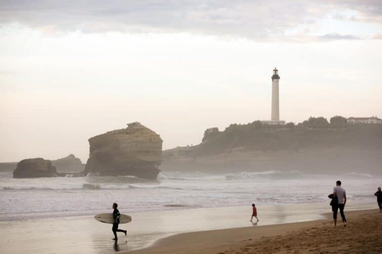 courants surf Biarritz