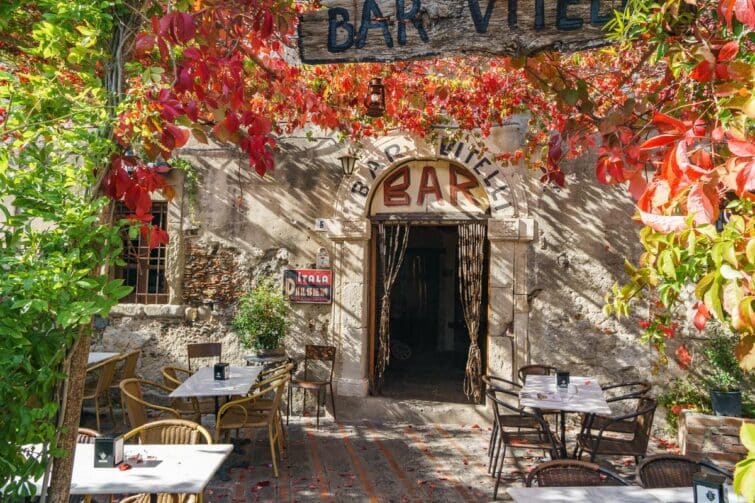 Bar Vitelli à Savoca en Sicile