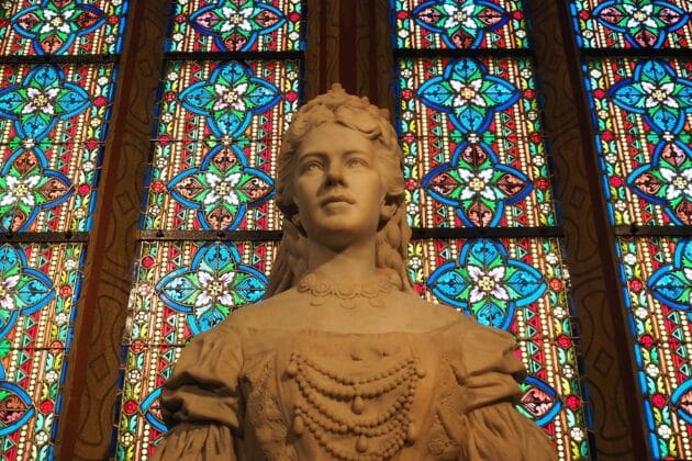 Buste de Sissi l'impératrice dans l'église Saint Matthias de Budapest