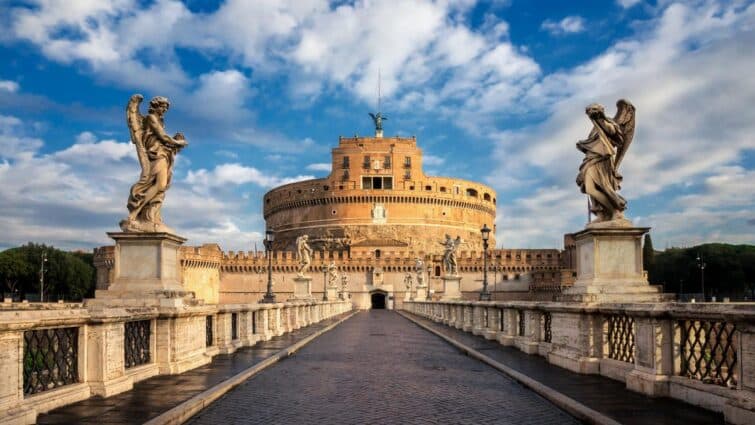 Castel Sant Angelo ou Mausolée d'Hadrien à Rome Italie