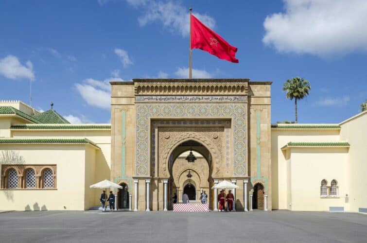 Entrée du palais royale de Rabat, Maroc