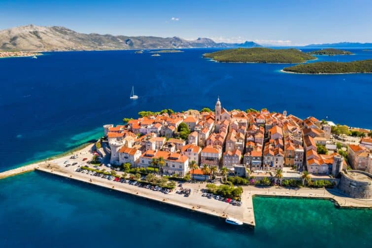 Île de Korcula en Croatie