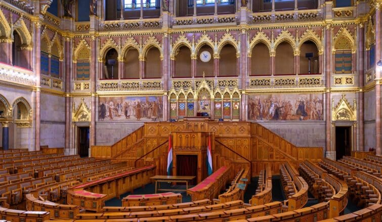 Intérieur du Parlement Hongrois
