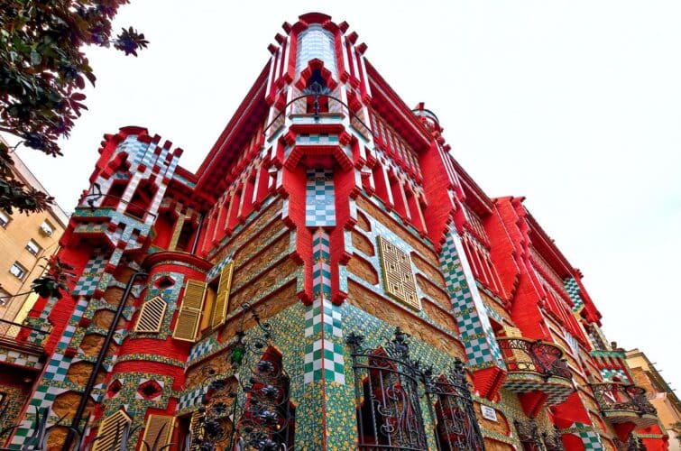 La Casa Vicens et ses couleurs flamboyantes, Barcelone, Catalogne, Espagne
