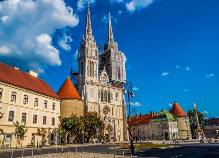 La cathédrale de Zagreb en Croatie