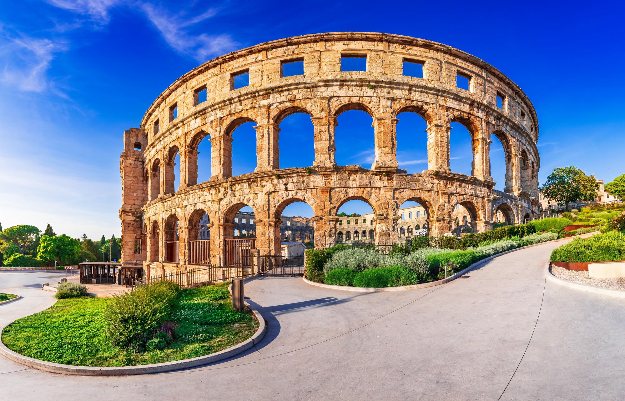 L'amphithéâtre de Pula en Croatie
