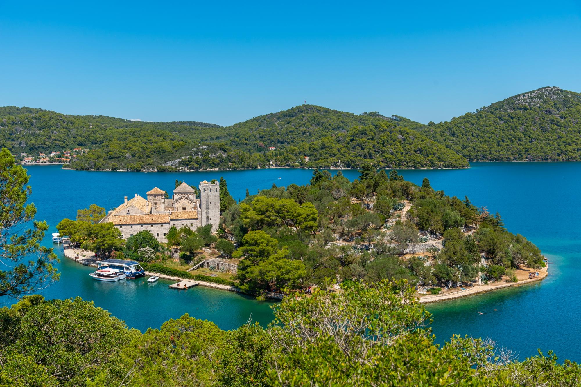 Le Monastère Sainte-Marie sur l'île de Mljet