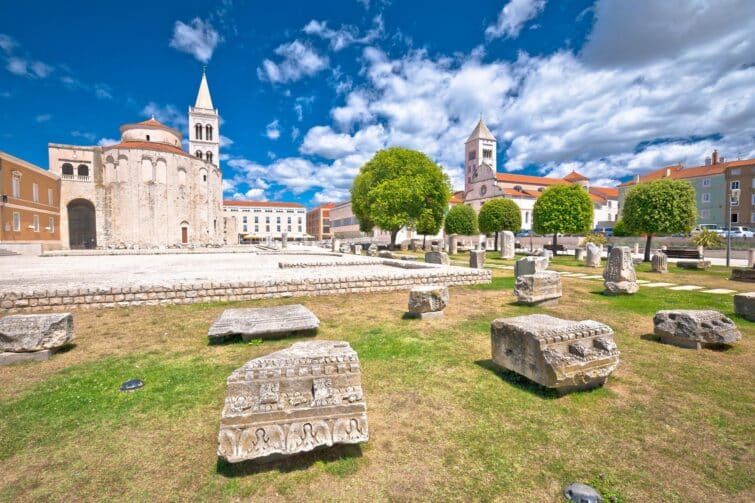 Le forum romain de Zadar, Croatie