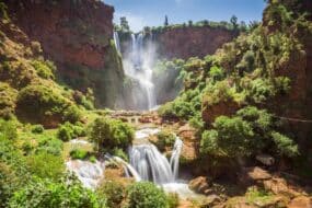 Les cascades d'Ouzoud dans le moyen Atlas