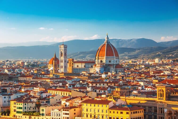 Vue sur la ville de Florence et sa cathédrale