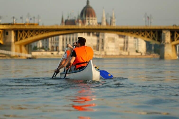 Kayak sur le Danube à Budapest