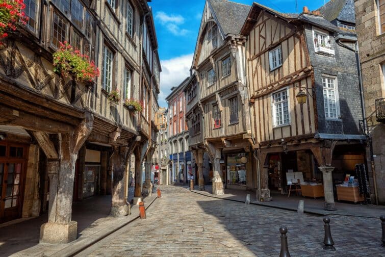 La vieille ville de Dinan en Bretagne