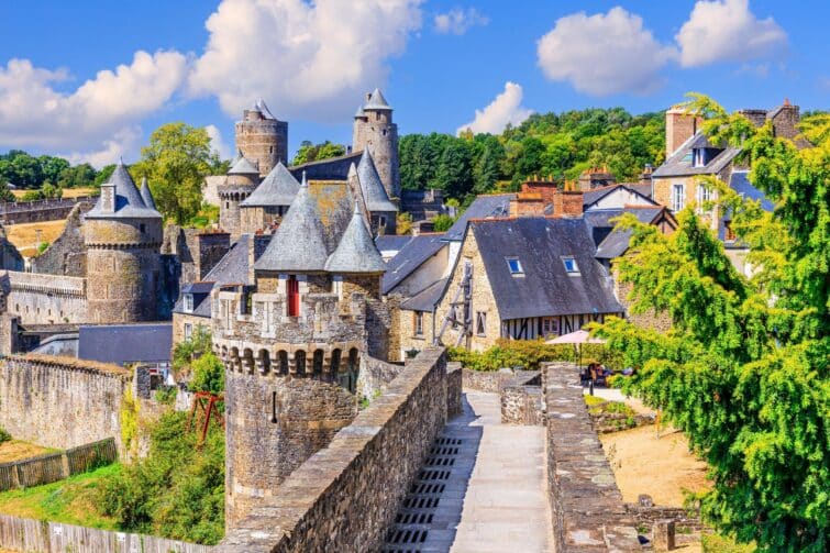 Le château de Fougères, Bretagne, France