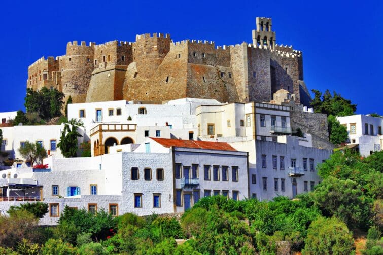 Le monastère de Saint-Jean à Patmos en Grèce