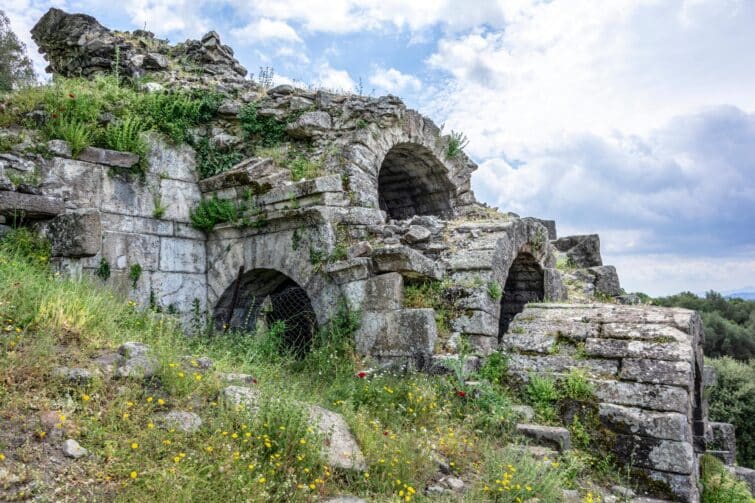 Le site archéologique d'Aigai à Vergine en Grèce