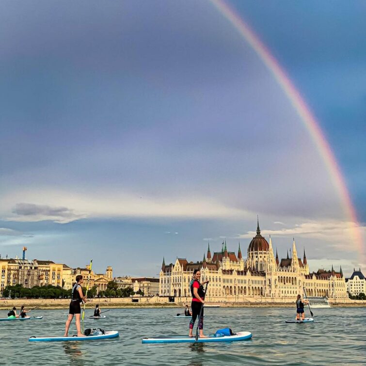 Paddle sur le Danube à Budapest