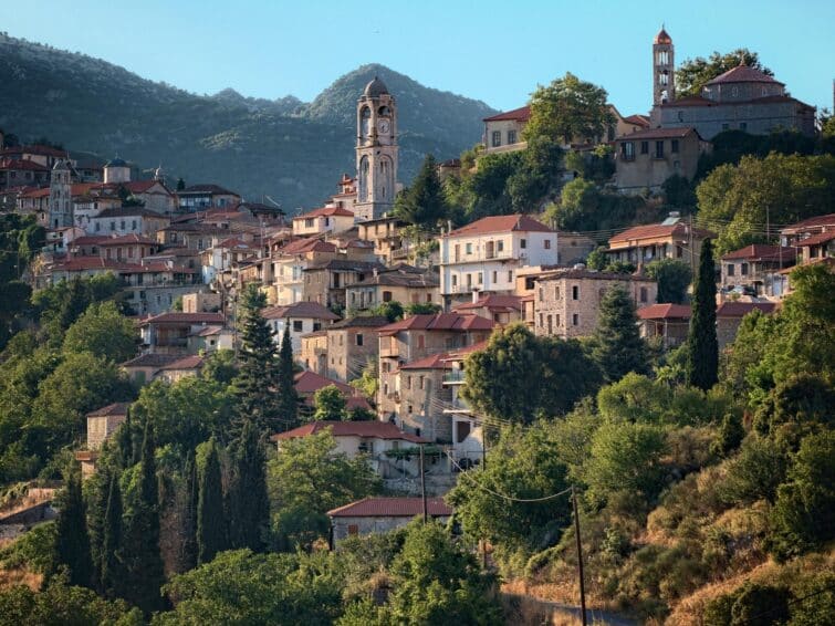 Village de montagne de Dimitsana, Grèce