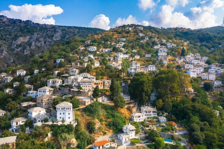 Village de montagne de Makrinitsa, Grèce