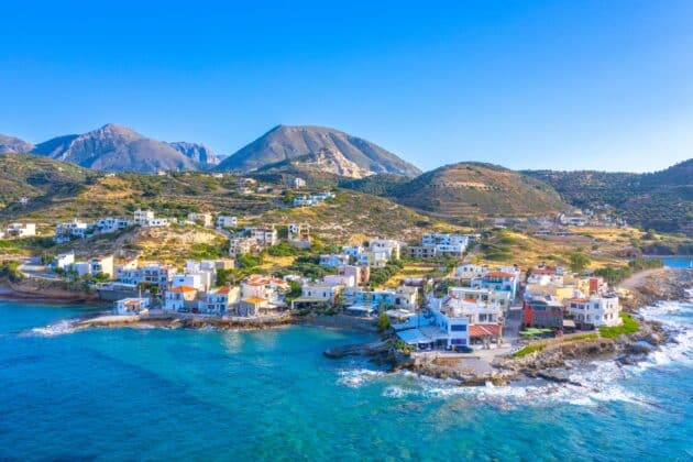 Village de pêcheurs Mochlos du littoral de la Crète