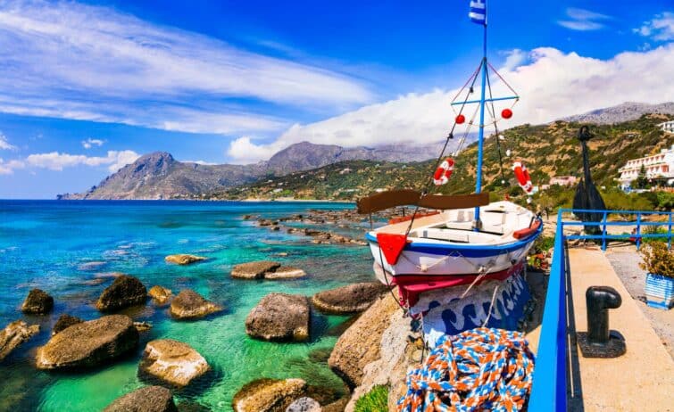 Village de pêcheurs de Plakias, Crète, Grèce