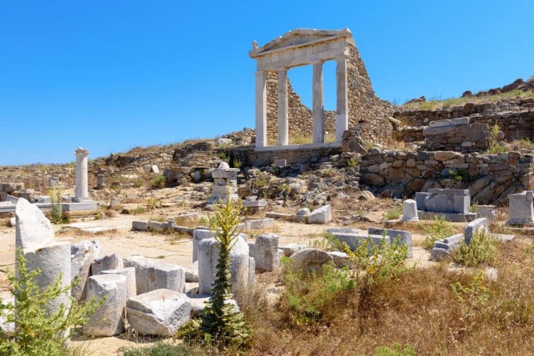 temple d'Isis site archéologique de Delos