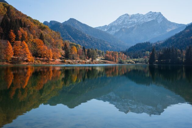 Automne à Thonon-les-Bains, France