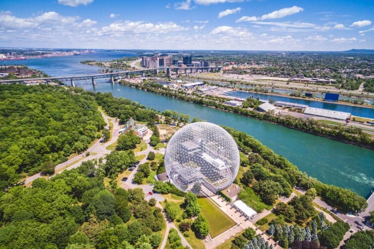 Biosphère et Pont Jacques Cartier, Montréal
