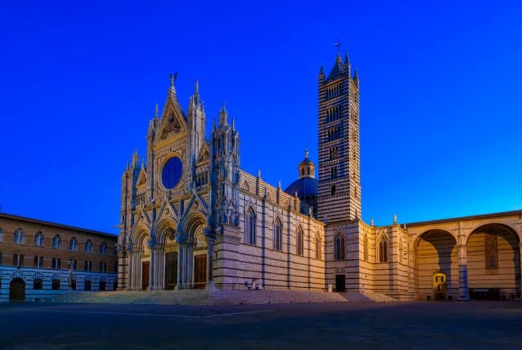 Le Duomo de Sienne de nuit