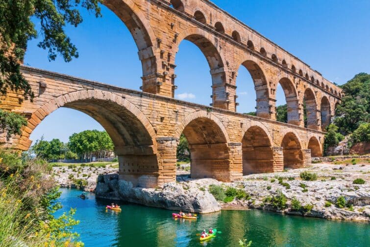 Le Gardon et le pont du Gard, Occitanie