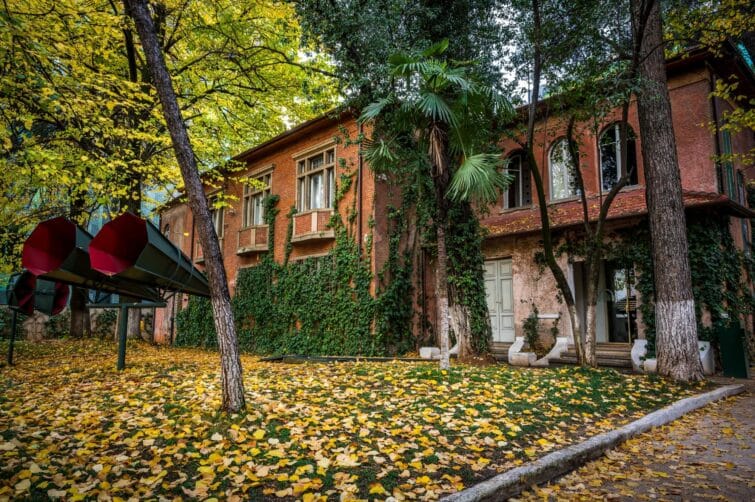 Maison des feuilles à Tirana, Albanie