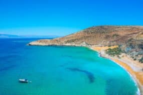 Plage Potamos sur l'île de Gavdos au sud de la Crète
