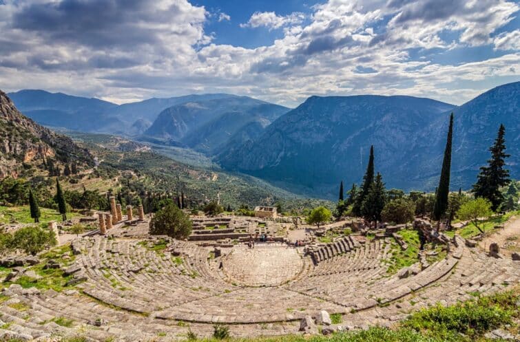 Site antique de Delphes en Grèce